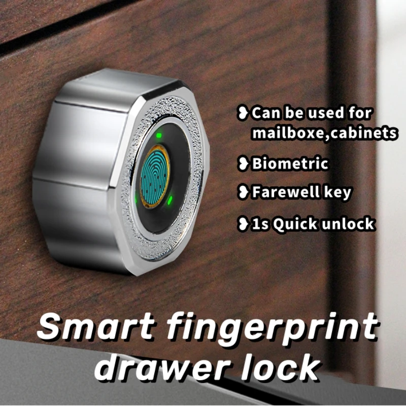 

Electronic smart fingerprint lock can be used for drawer mailbox home shoe cabinet closet file locker Biometric identification