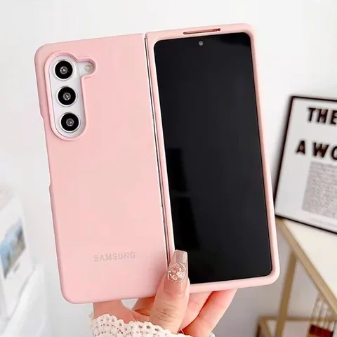Чехол для Samsung Z Fold 6, 5, 4, 3, 5G, мягкий сенсорный жидкий силиконовый чехол, шелковистый защитный чехол для телефона Galaxy Z Fold6 Fold5 Fold4 Fold3