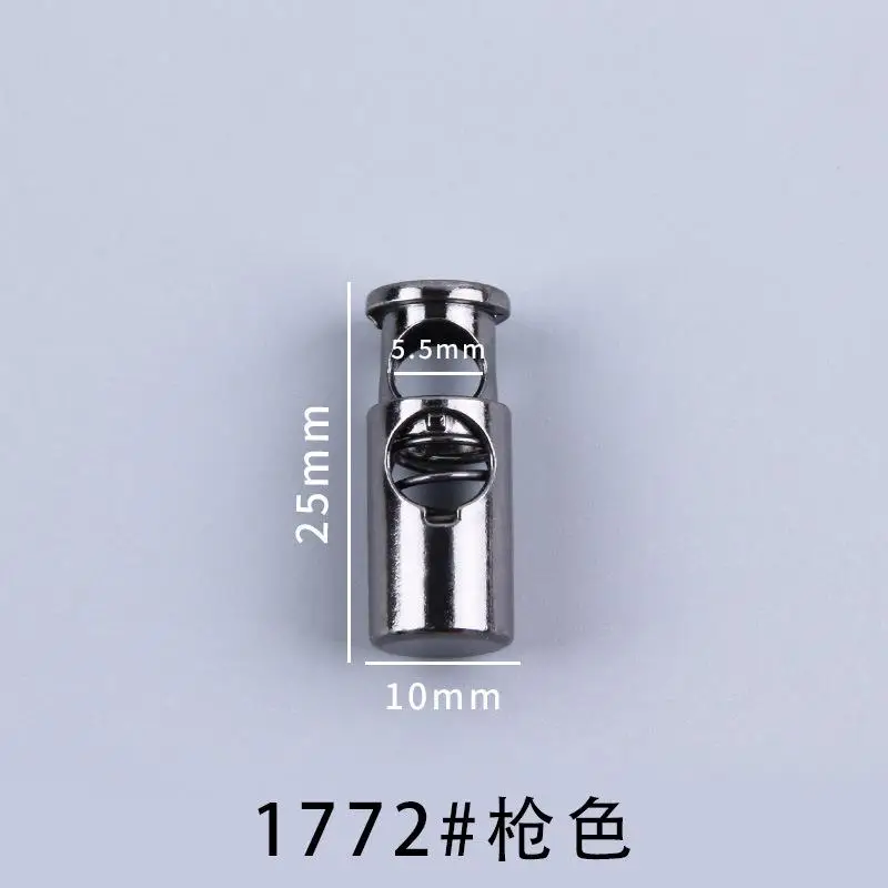 Legering Koord Lock Stopper Lente Toggle Clip Voor Paracord Touw Lanyard Trekkoord Tas Schoenveter Kledingstuk DIY Accessoires 100 stk/partij