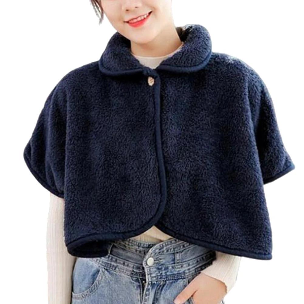 Japanese autumn and winter warm shawl cape air-conditioned room fur shawl home wear -1 piece