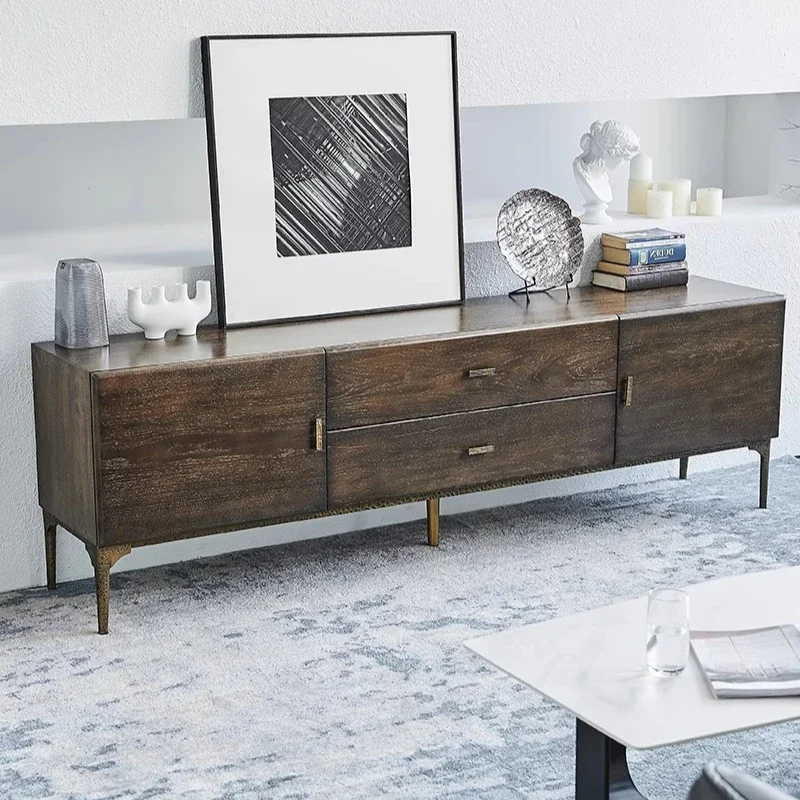 Minimalist Drawers Tv Stands Entertainment Nordic Designer Wood Tv Stands Mid Century Wall Muebles Chinese Style Furniture