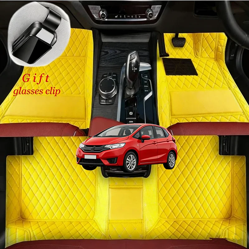 

Custom For Honda Fit/Jazz GD GE GK5 GR9 Luxury 2003-2026 Car Floor Mats Car Accessories Carpets Covers Left /Right Hand Drive