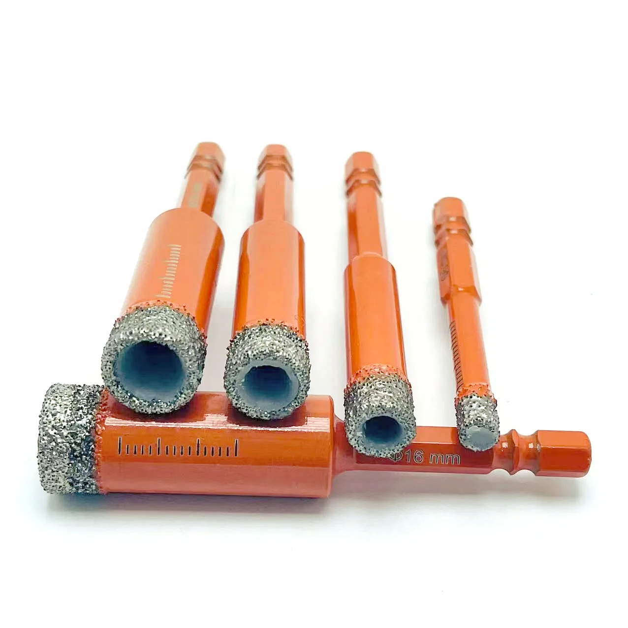 5~16mm Hex Handle Vaccum Brazed Diamond Dry Drill Bits Set Hole Saw Cutter for Marble Granite Ceramic Glass Tile Stone Hole Open