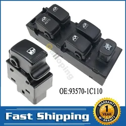 Power Window Control Switch Console Regulator Button For Hyundai Getz Matrix 2006-2010 Kia Carens 93570-1C110 Car accessories