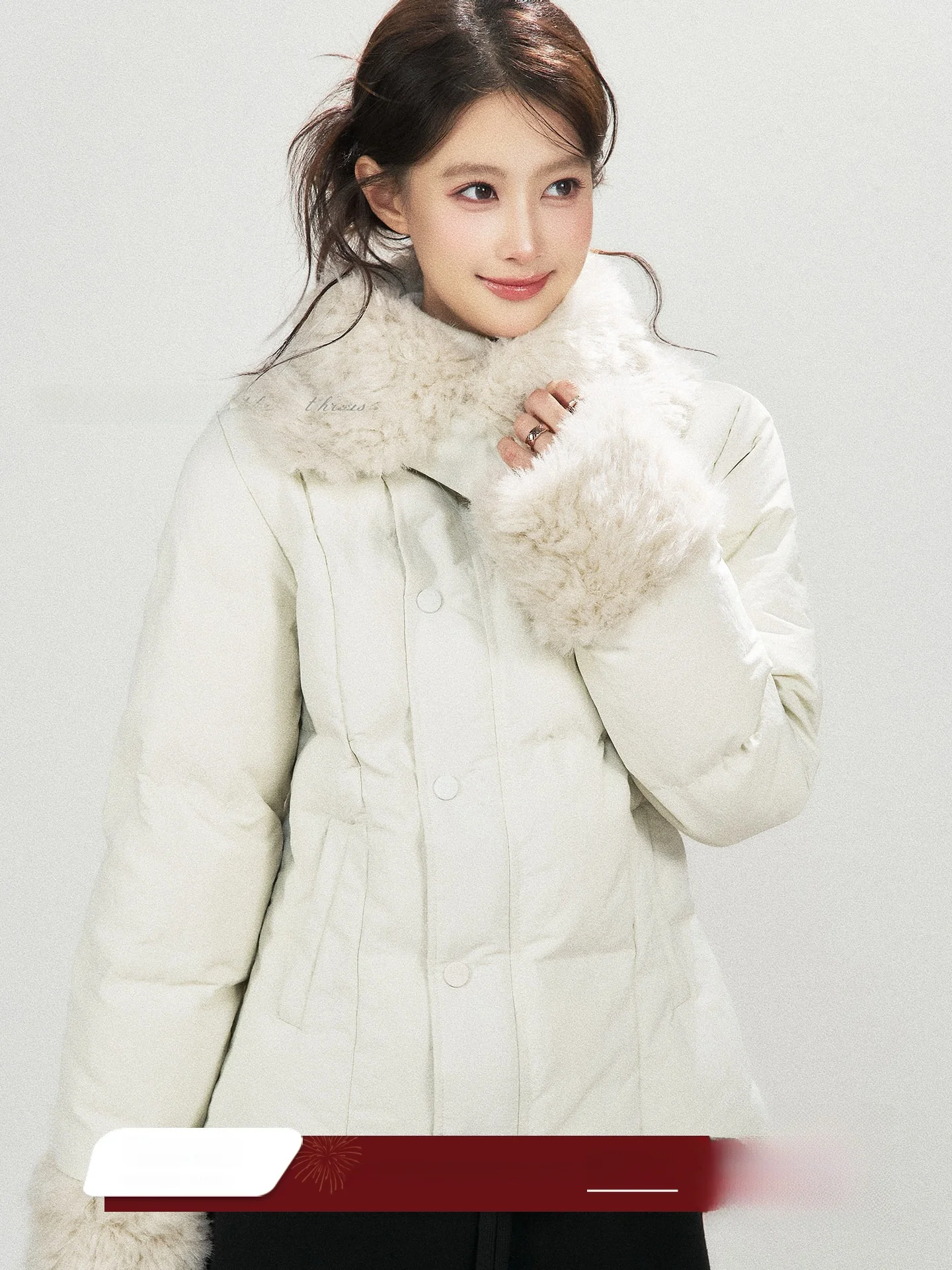 

Женское свободное повседневное пальто из искусственного меха с воротником-стойкой, ветрозащитное и теплое, для зимнего сезона