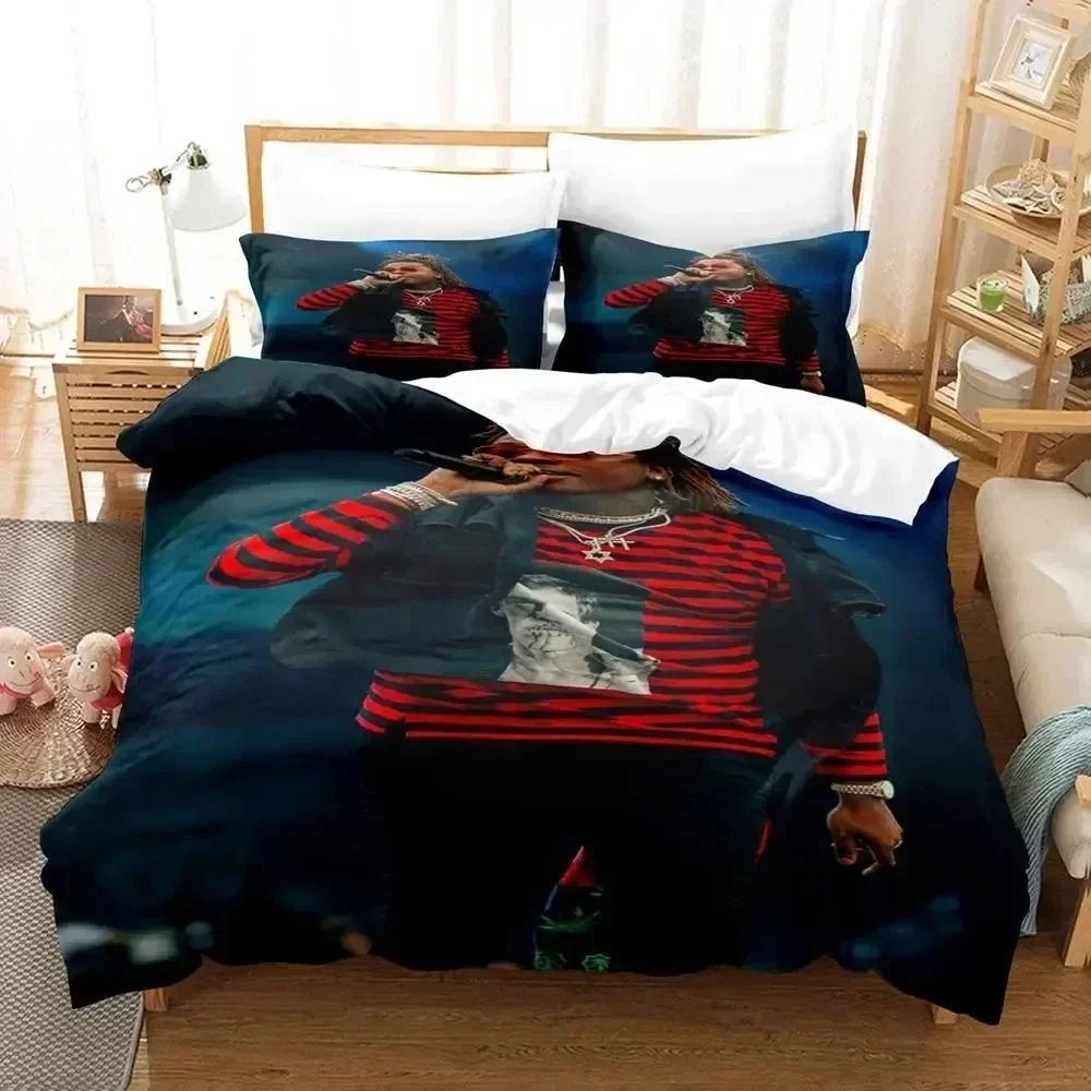 

2025 Top 3D Print Gunna Singer Bedding Set Duvet Cover Bed Set Quilt Cover Pillowcase Comforter king Queen Size Boys Adult