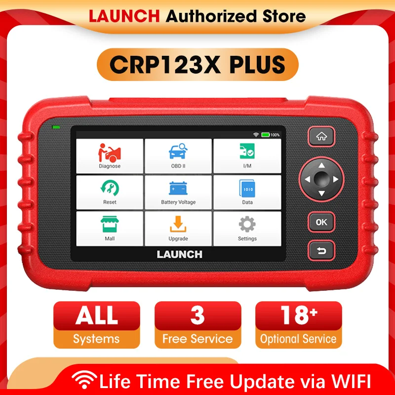 LAUNCH CRP123X Plus OBD2 Scanner DIY Code Reader Car Diagnostic Tool Autoscanner Automotive Scan Auto Diagnost OBD Free Shipping