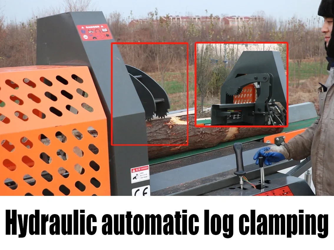 Best TTY-15 Hydraulic Log Splitter Automatic Loading Super Split Log Splitter for Sale Firewood Processor