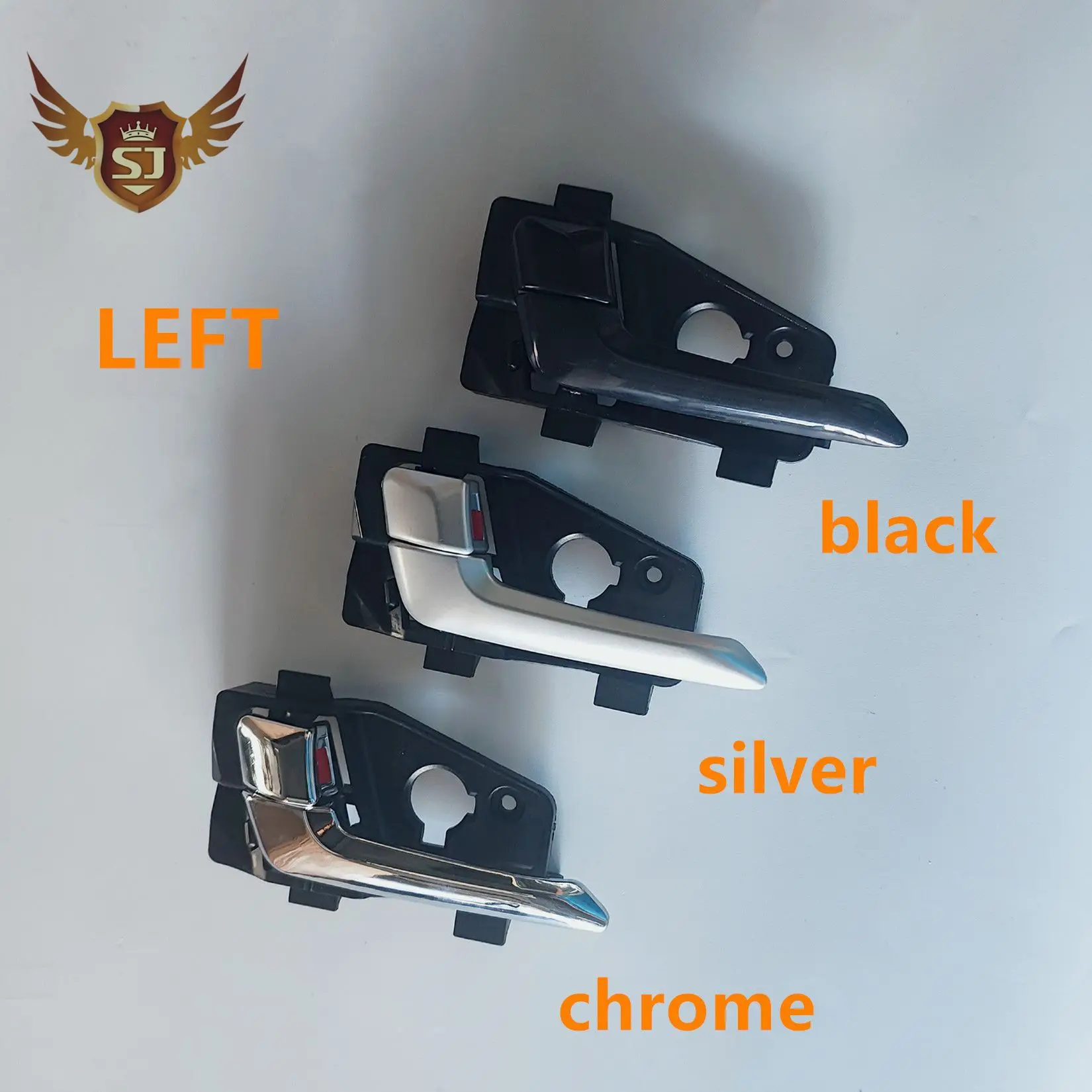 

Хромированная, серебристая, черная внутренняя дверная ручка для Kia Picanto 2011-2016, замена задней левой и правой автозапчасти