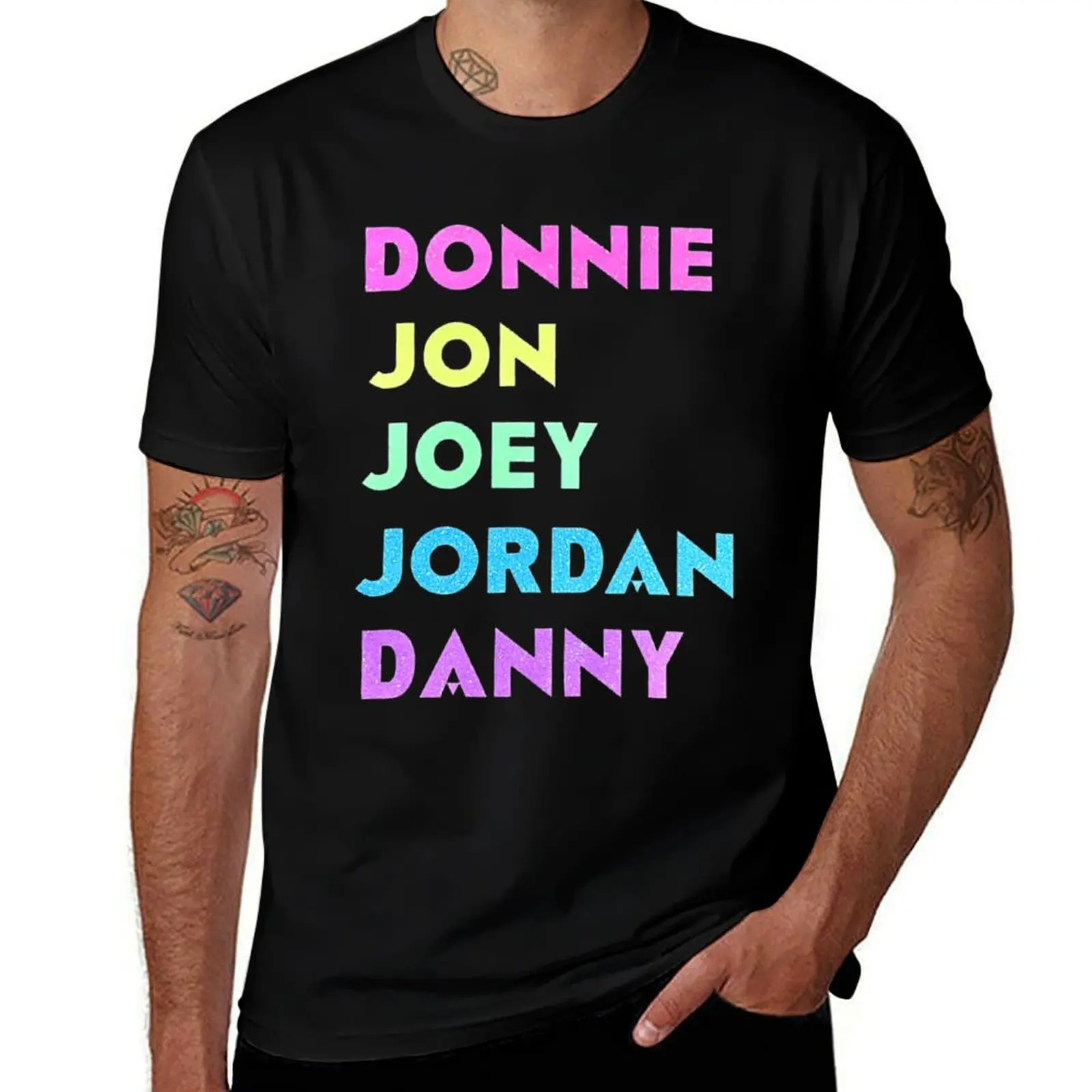 

NKOTB Bling Name T-Shirt t shirts for man graphic tees mens graphic t shirts