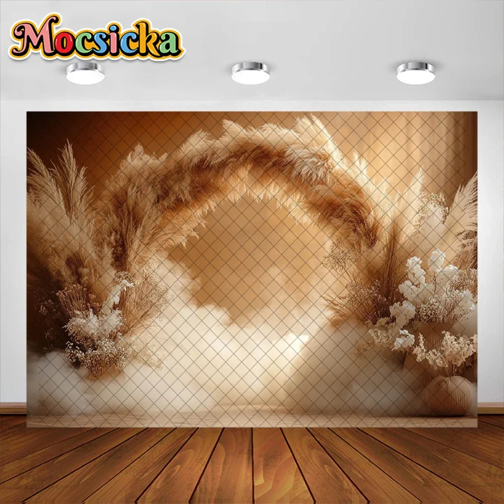 Mocsicka Photography Background Boho Couple Wedding Decoration Supplies Newborn Baby Portrait Photo Backdrops Studio Props