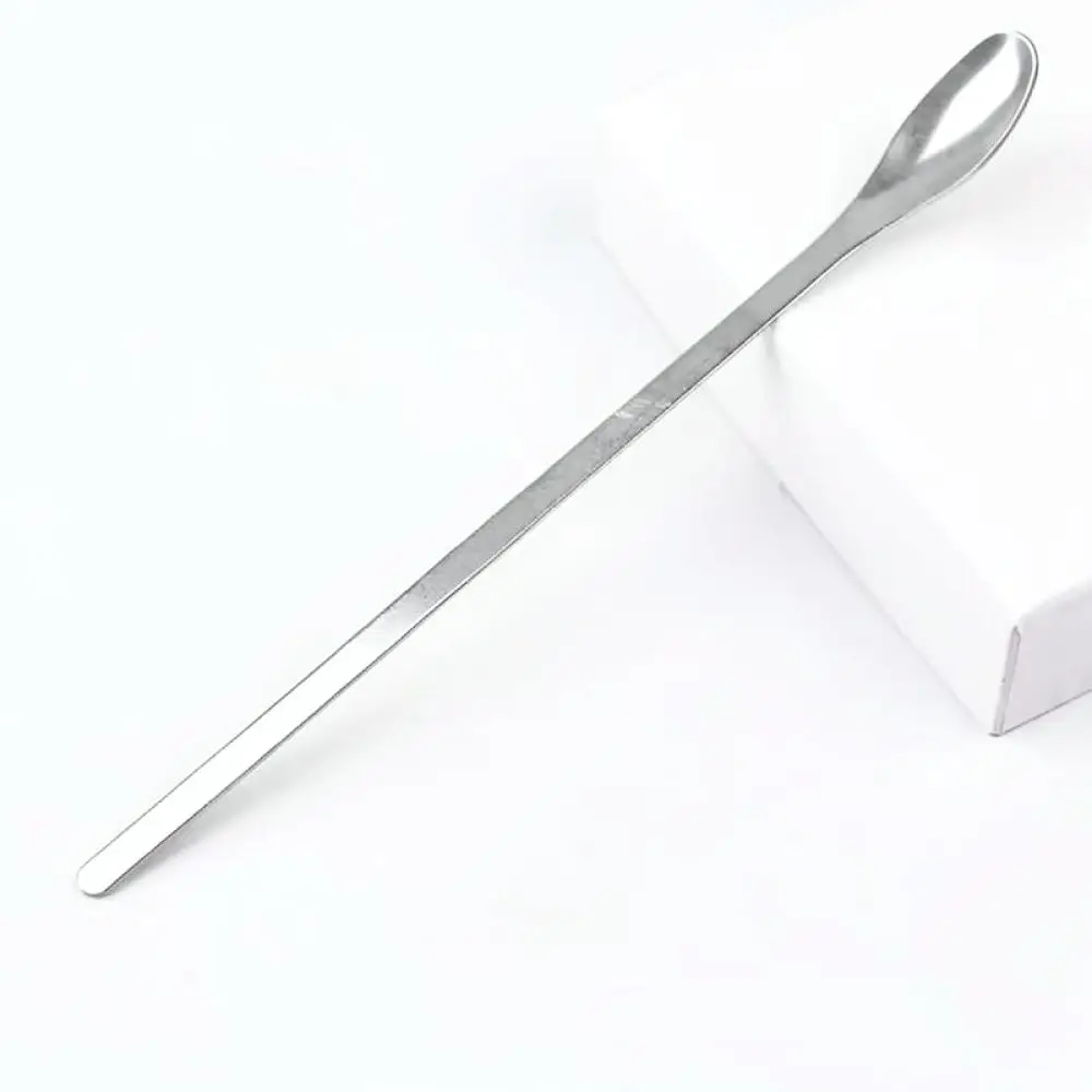 Stainless Steel Micro Spoon Lab Chemical Sampling Spatula Cosmetic Face Mask Mixing Applicator Beauty Tool