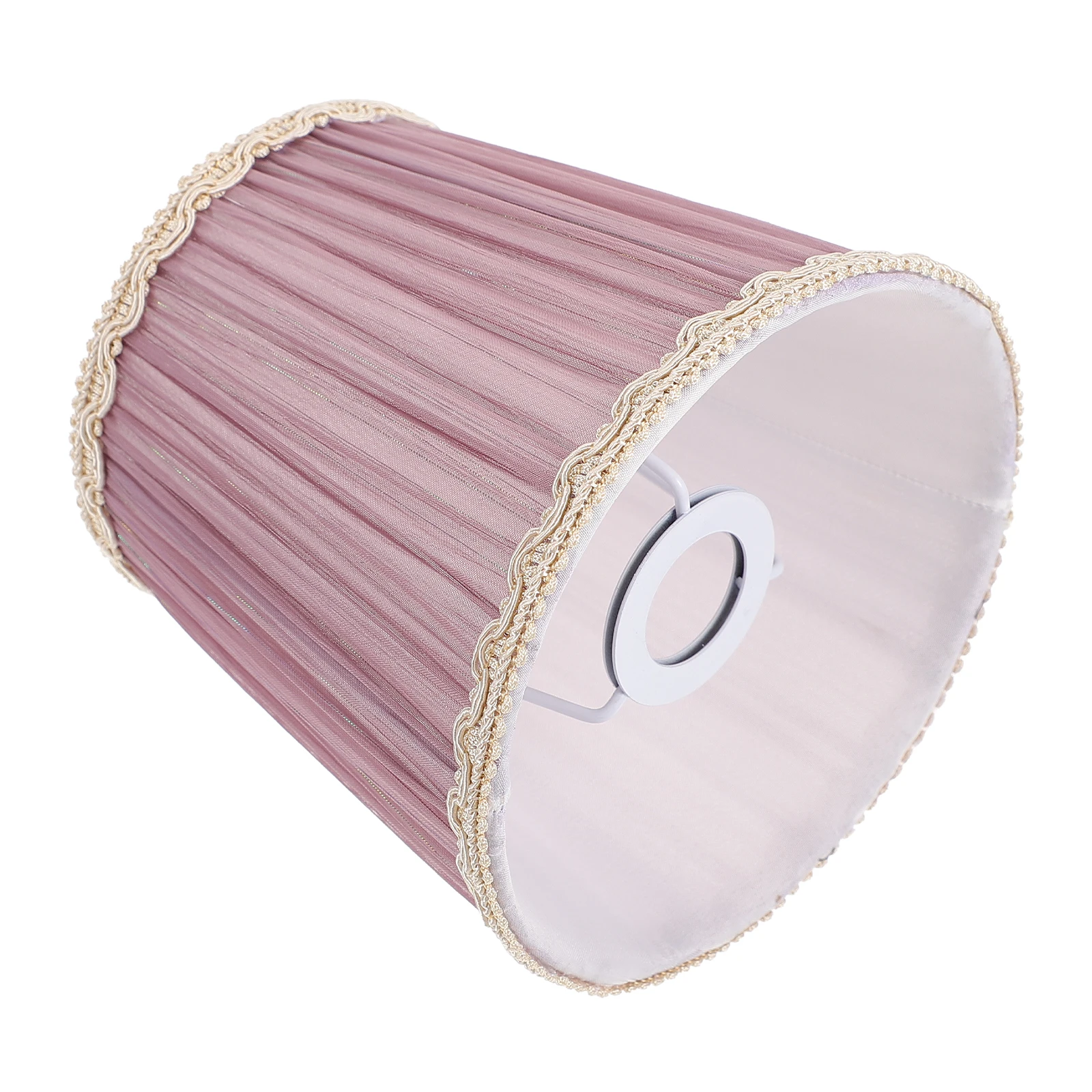 

E14 Fabric Lampshade C Style Cloth Cover Accessories Purple Home Hotel H made Protect Eyesight Living Room Dining