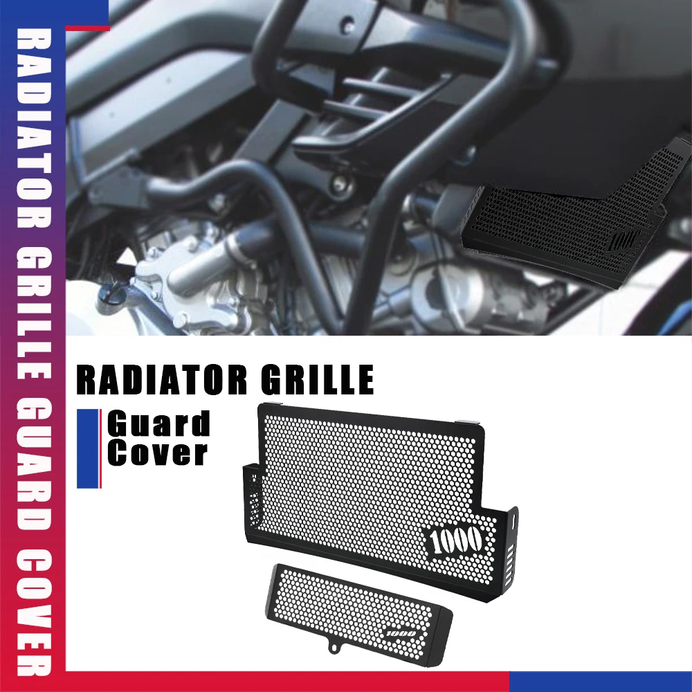 DL 1000 VSTROM Grille Guard Cover For SUZUKI V-STROM 1000 DL1000 2002 2003 2004 2005 2006 2007 2008 2009-2012 Radiator Protector