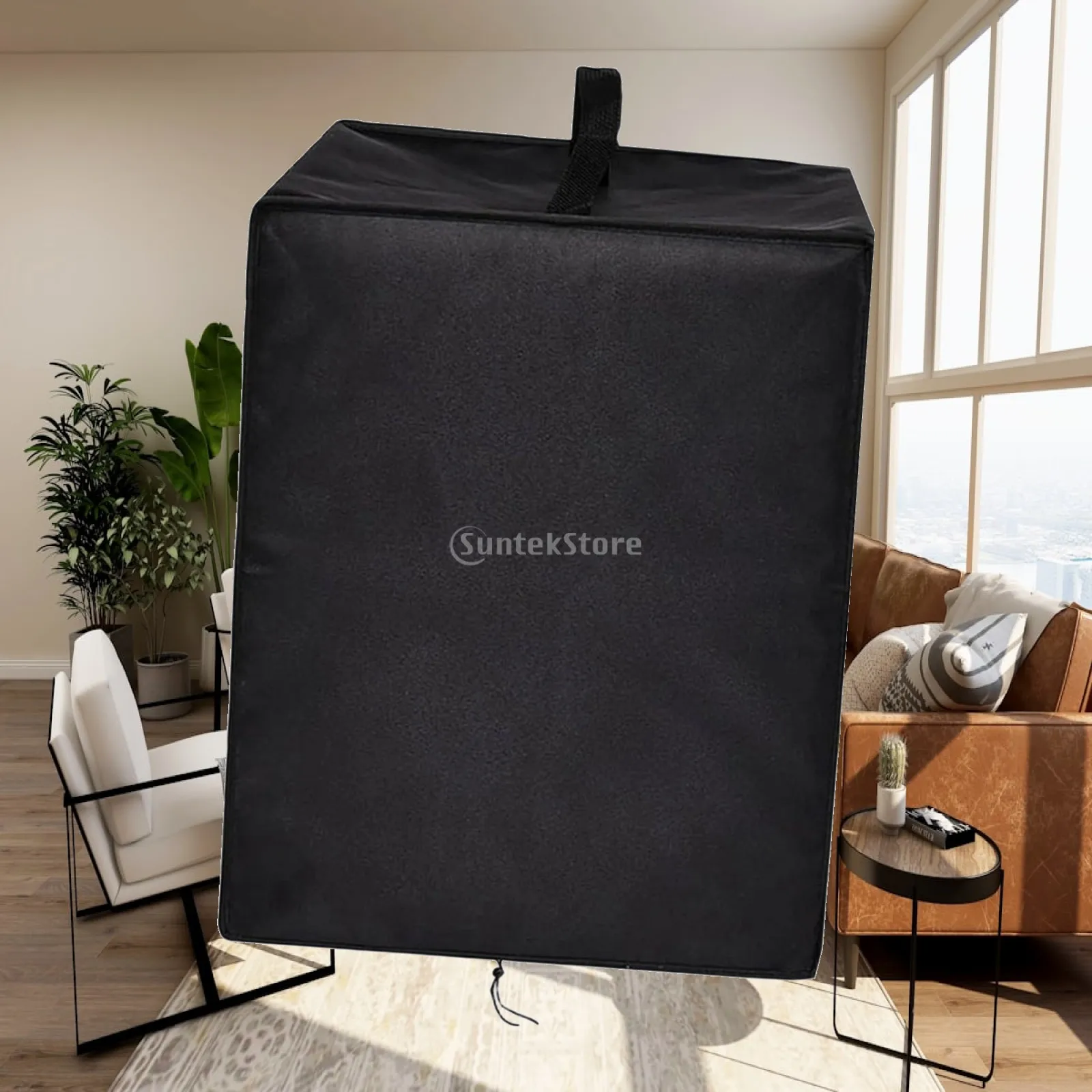 Frozen Drink Machine Dust Cover Waterproof , Black for Frozen Beverage Makers Versatile Foldable Accessories Protective Cover