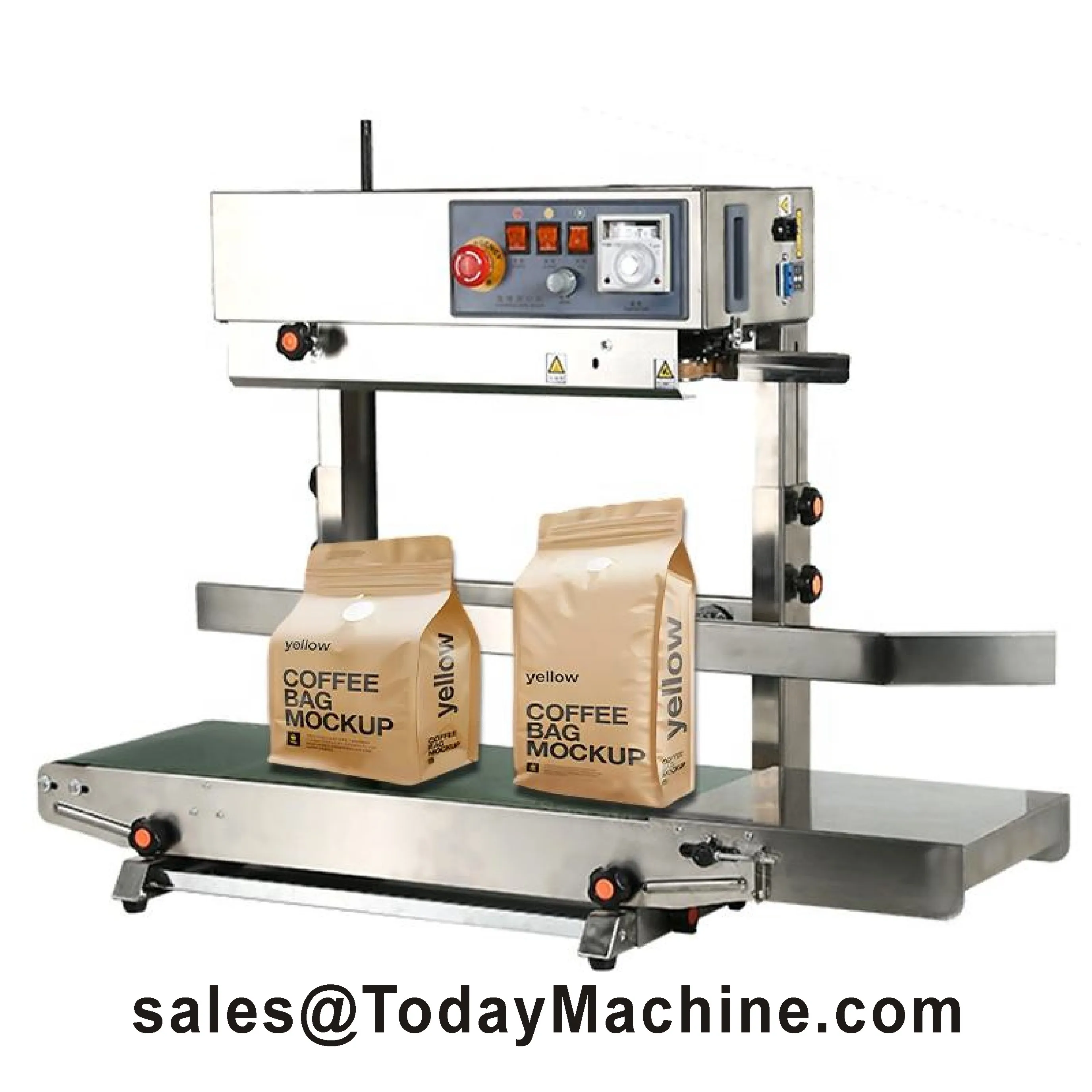 Horizontal Plastic Film Bags Heat Sealing Machine Continuous Band Sealer Machine