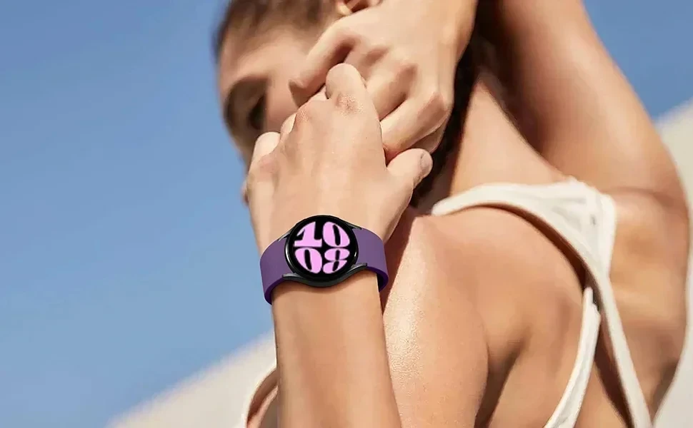 삼성 갤럭시 워치 7 6 5 4 FE 44mm 40mm 5 프로 45mm 스포츠 밴드 20mm 갭 없는 실리콘 스트랩 갤럭시 워치 6-4 클래식