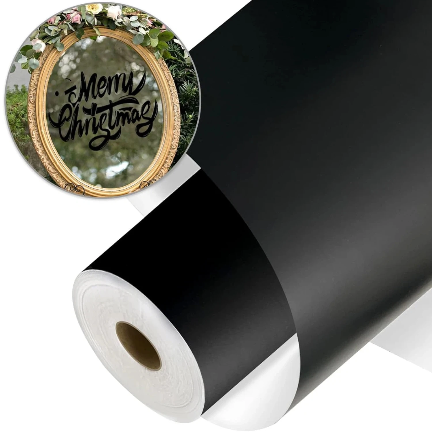 

1 рулон, матовая черная перманентная клейкая виниловая пленка, водостойкая DIY вывеска для скрапбукинга, домашняя наклейка, изготовление автомобильных наклеек, рождественский подарок