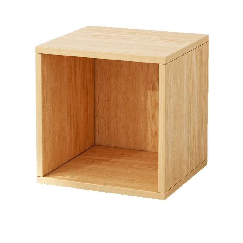 Compact Modular Wall Bookcase Floor Storage Shelf Simple Display Cabinet for Living Room Student Home Organization