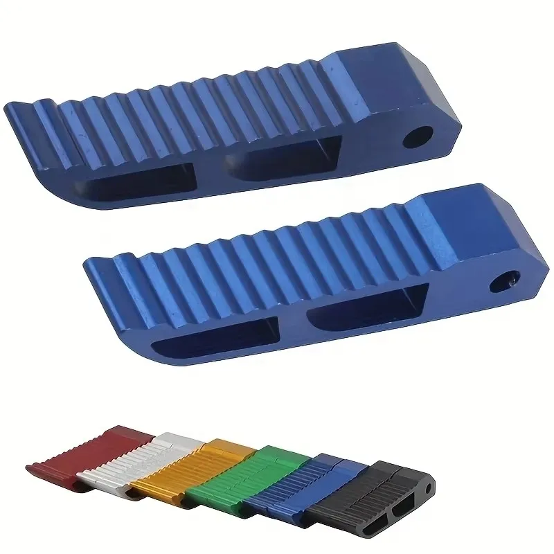 Universal 2 Pcs Aluminum Alloy Pedal Motorbike Pedal Electric Scooter Foot Rest For Citycoco Electric Scooter Harley Scooter