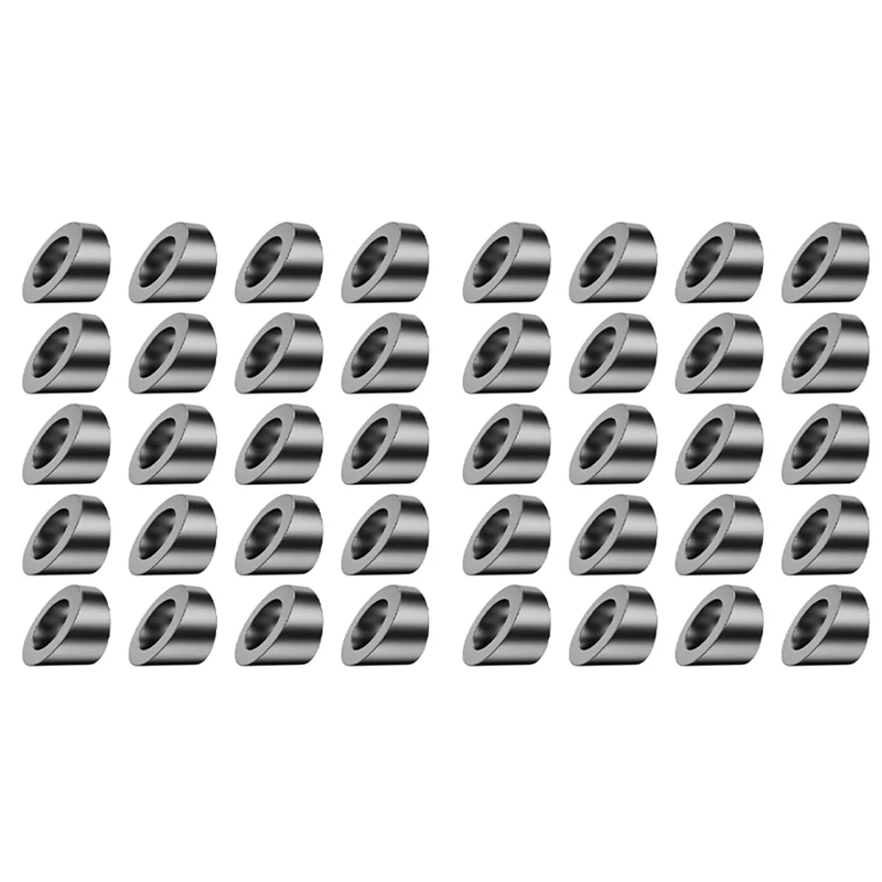 

ABUL-40 Pack 5/16-дюймовые черные угловые шайбы с внутренним диаметром для кабельных перил, для 1/8 дюйма, 3/16 дюйма, оборудование для невидимых кабельных перил