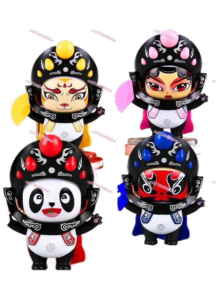 Guochao Panda Face Changing Sichuan Opera Doll Genuine Sichuan Chengdu Souvenir National Quintessence Small