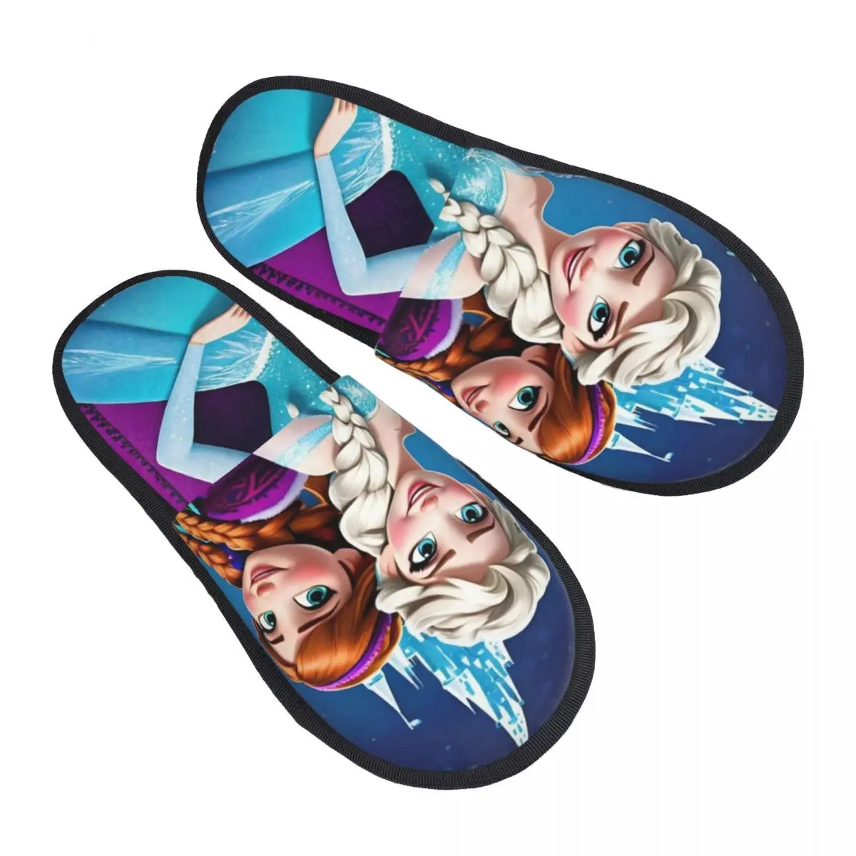 

Домашние тапочки с героями мультфильмов «Холодное сердце», женские удобные тапочки без шнуровки из пены с эффектом памяти, спа-тапочки