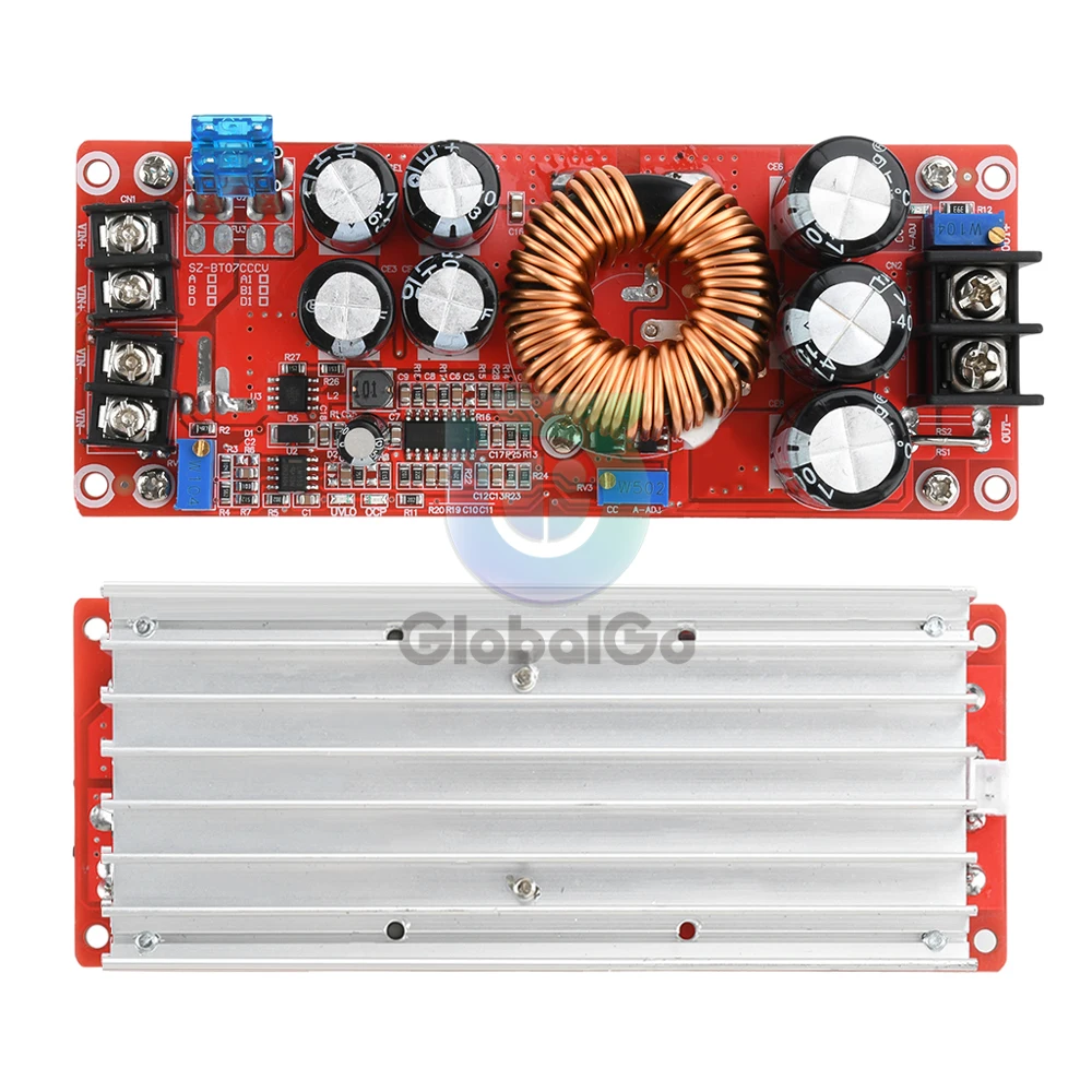 1200W 20A High-power DC-DC 8-60V to 12-80V DC Converter Boost Step-up Power Supply Module