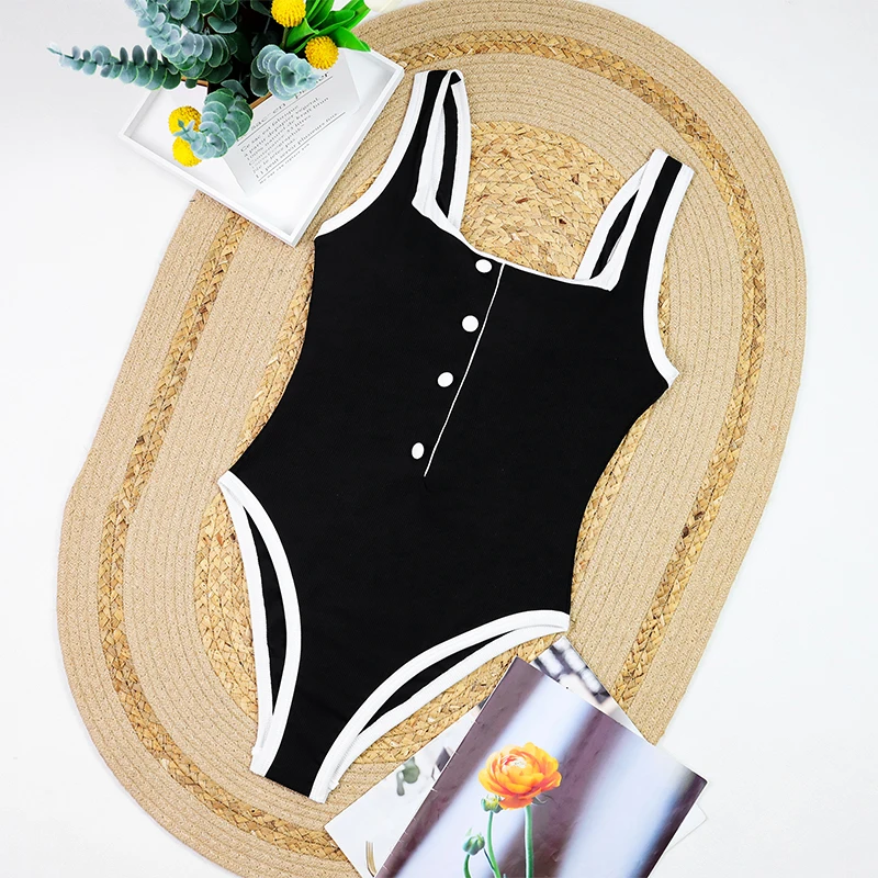ผู้หญิงเซ็กซี่ One Piece ชุดว่ายน้ําหญิงชุดว่ายน้ํา 2025 Halter Monokini ชุดว่ายน้ํา Beachwear Patchwork ชุดว่ายน้ํา Biquini