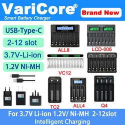 NEW LiitoKala Lii-M4 18650 Charger LCD Display Universal Smart Charger Test capacity for 26650 18650 21700 AA AAA etc 4slot