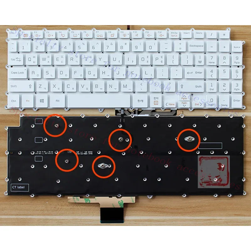 New For LG 15Z980 15Z990 15Z995 Laptop White keyboard With backlight/Touchpad