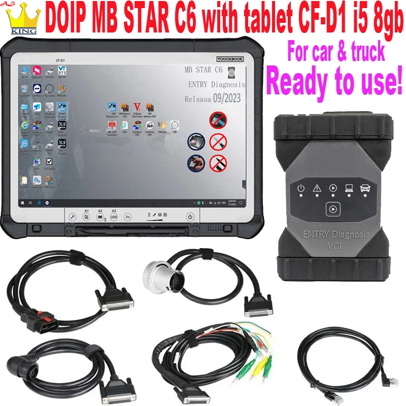 

DOIP VCI MB Star C6 sd connect VCI Multiplexer c6 поддержка плюс DOIP WIFI для BENZ автомобиля и грузовика с ноутбуком CFD1 Диагностический инструмент