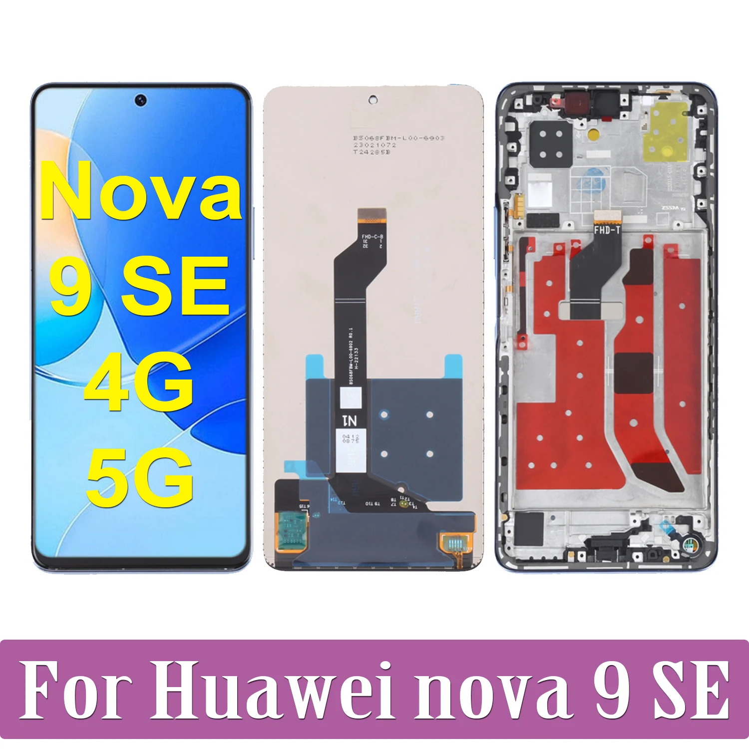 

For Huawei Nova 9 SE 9SE 5G JLN-LX1 JLN-LX3 LCD Display Touch Screen Digitizer Assembly