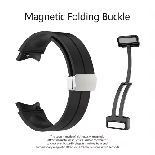 Magnetic Silicone Strap for Samsung Galaxy Watch 7 6 5 4 40mm 44mm 5Pro 45mm Band Bracelet for Galaxy Watch 6 4Classic 43mm 47mm - Image 3