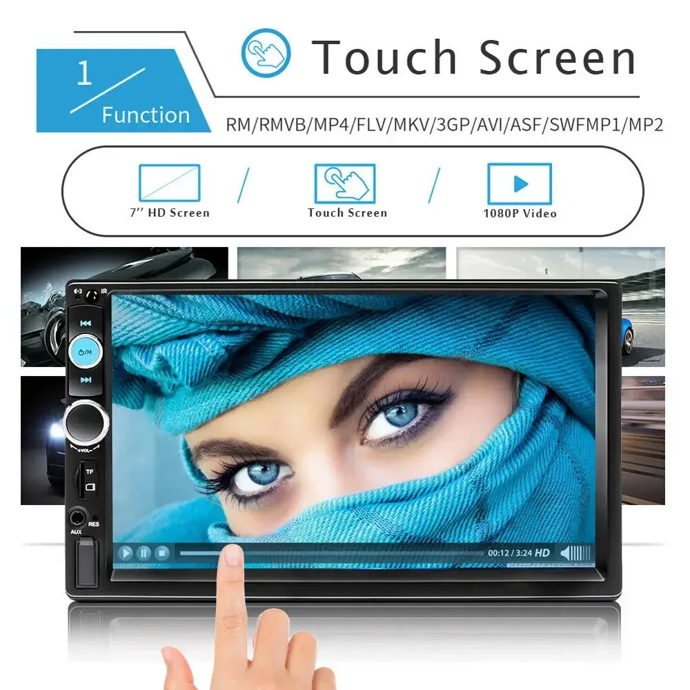 Double 2 Din Car Stereo Radio 7