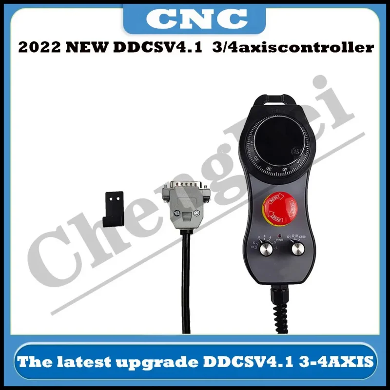 CNC Newest DDCSV4.1 3/4 Axis G Code CNC Offline Stand Alone Controller For Engraving Milling Machine With E-Stop MPG Handwheel