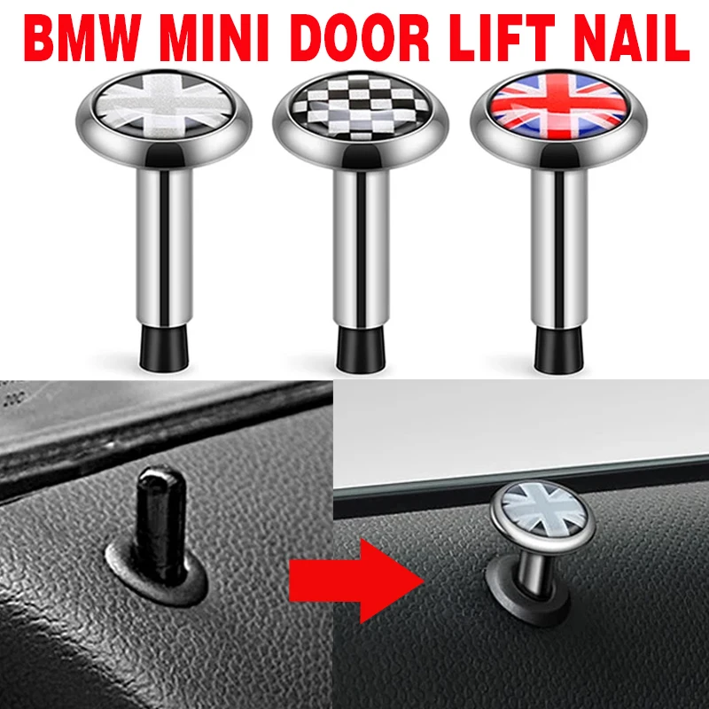 1Pc baut logam pengaman pintu mobil dekorasi Pin tombol kunci pintu untuk Aksesori MINI Cooper JCW F53 F54 F55 F56 F60 R50 F6