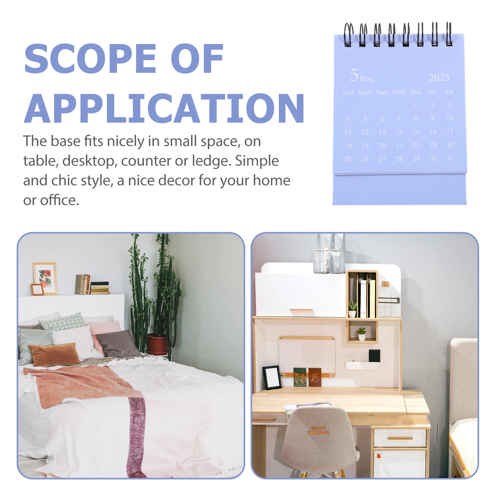 

Mini Desk 2024-2025 Thick Paper Monthly Desktop For Office Home Small Table Organizer Flip Decorative Desk Calendar Standing