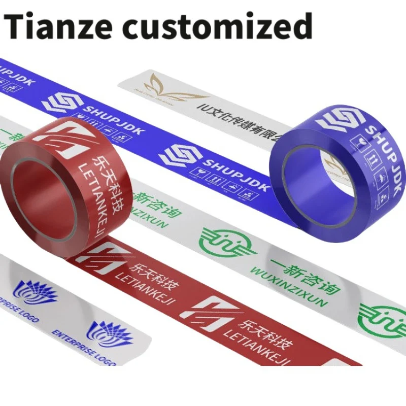 10 pieces（custom）Eco Friendly Custom Logo Tape Printed Packing Box tapes Plastic Bopp Adhesive Tape