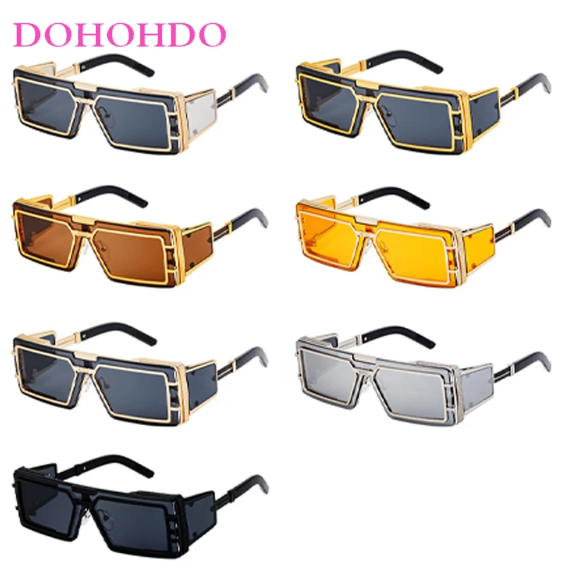 Cyberpunk Y2K Square Metal Women Sunglasses Trend Luxury Brand Designer Sunglass Men Outdoor Driving Shade Goggles Unisex UV400 - Image 6