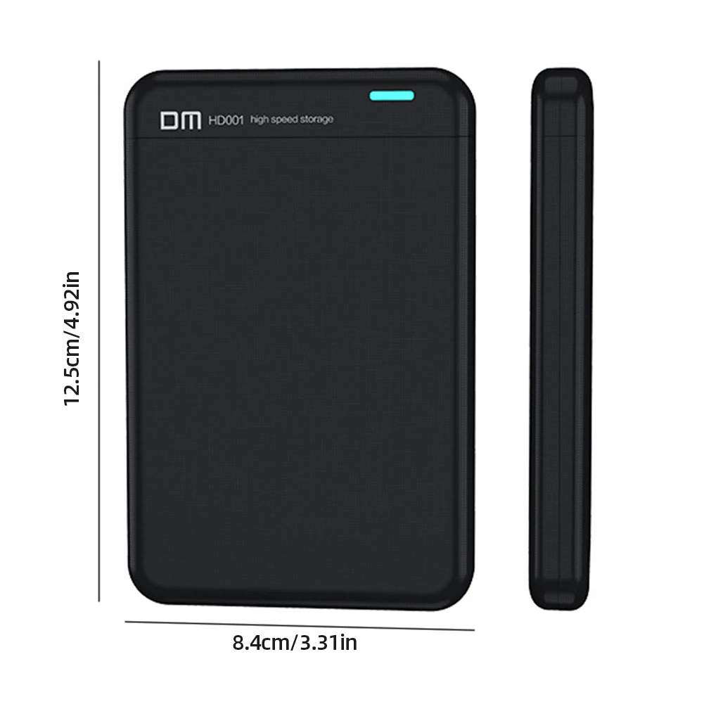 2TB USB 3.0 To SATA 3 Hard Drive Enclosure 2.5 Inch Hard Disk Drive Box External SDD Enclosure for 2.5 Inch 7mm 9mm SSD SATA