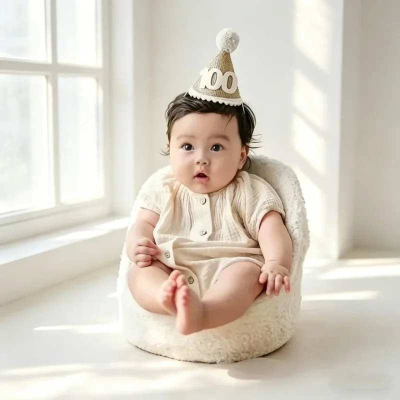 Studio baby Photography Posing Seat Sofa Props Full Moon Baby Chair Stable Practical Decorative Photo Shooting Accessories Set