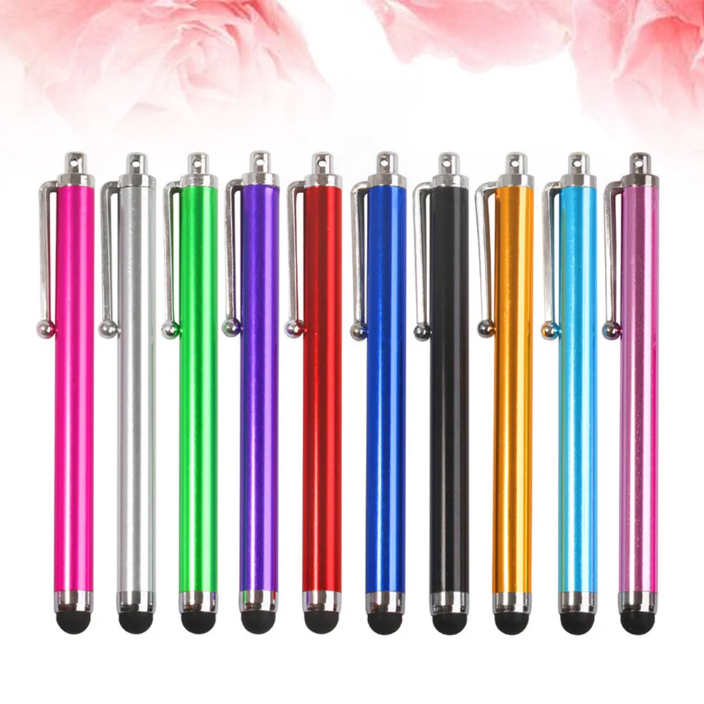 15pcs Touch Screen Pen Capacitive Pen Universal Writing Tool Office Supply for Phone Tablet (Mixed Color)