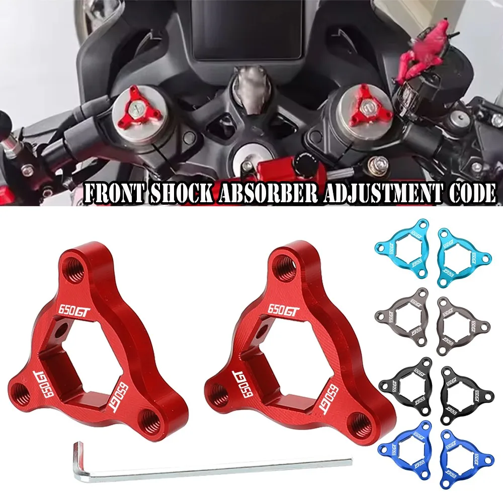 

2025 For CFMOTO CF MOTO 650GT 650 GT 2024 2023 2022 2021 Motorcycles Front Suspension Fork Preload Adjusters Cap Guard Cover