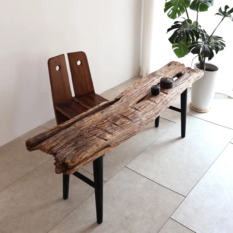 

#d% Natural Wood Irregular Zen Tea Table Eco Friendly Durable Handmade Furniture Unique Design For Home Decor