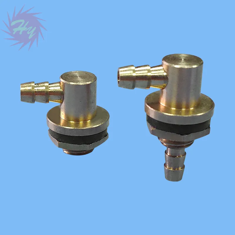 2pcs Copper Fuel Nozzle Outer Dia 14mm Metal Oiler Length 18.5/26.5mm Long Short Oil Nipple For RC Model Tank Accessories