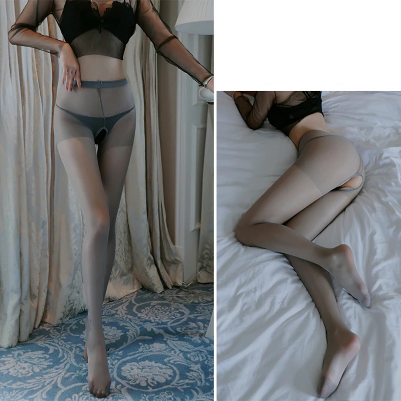 

Sexy Lingerie Open Crotch Stockings Pantyhose Girls Tight Bodysuit Temptation Crotchless Bodystocking for Women Underwear S51