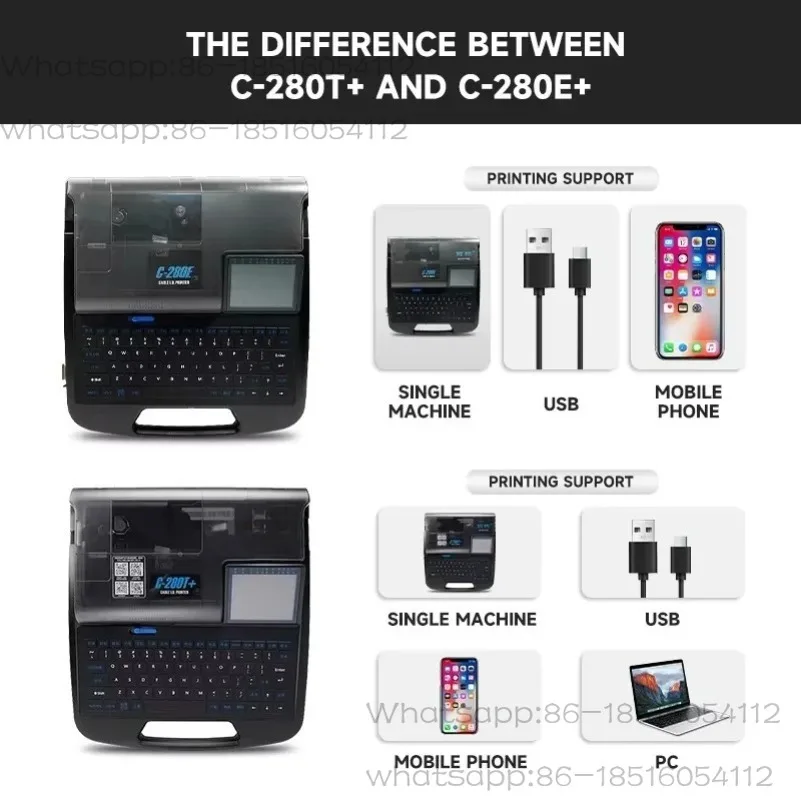 

C-280T Line Number Machine Computer Number Tube Coding Machine 280T Heat Shrinkable Sleeve Numbering Machine Label Printer