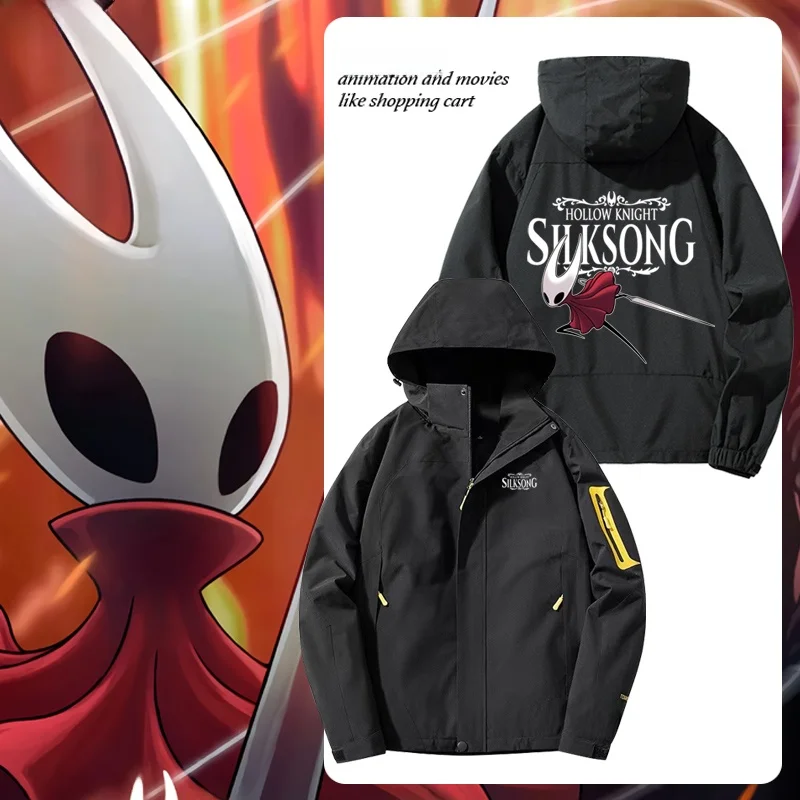 

Casual ex Hollow Knight Game Song of the Tead Jaet Zipper Closure Polyester Fiber Stand Fit Daily Wear Anime Outer...