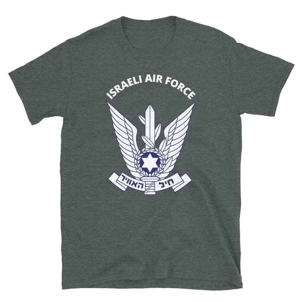 Força aérea israelense exército militar pro-israel camiseta masculina 100% algodão camisetas casuais soltas tamanho superior S-3XL